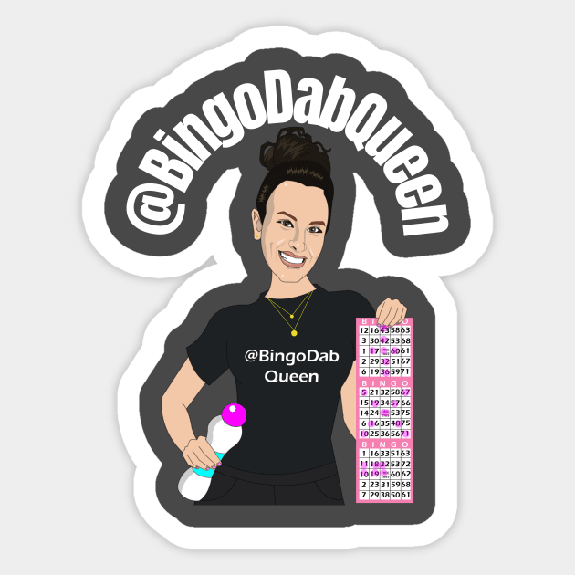 BingoDabQueen Logo Sticker by BingoDabQueen 